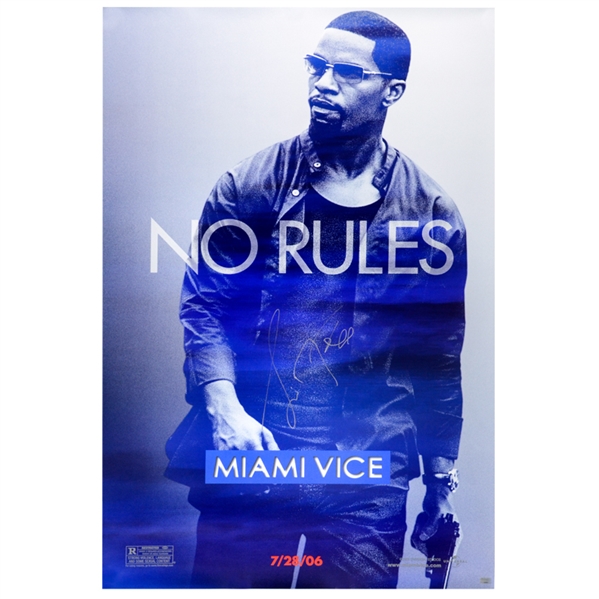 Jamie Foxx Autographed 2006 Miami Vice No Rules 27×40 Poster