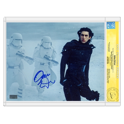 Adam Driver Autographed 2015 Star Wars: The Force Awakens Kylo Ren 8x10 Scene Photo * CGC Signature Series