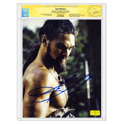 Jason Momoa Autographed Game of Thrones Khal Drogo 8x10 Photo * CGC Signature Series