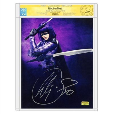 Chloë Grace Moretz Autographed Kick-Ass Hit-Girl 8x10 Photo * CGC Signature Series