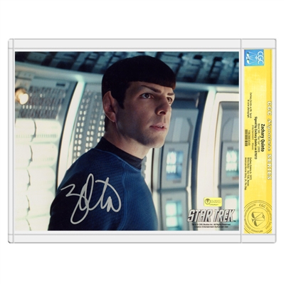 Zachary Quinto Autographed 8×10 Star Trek First Officer Spock *CGC Photo
