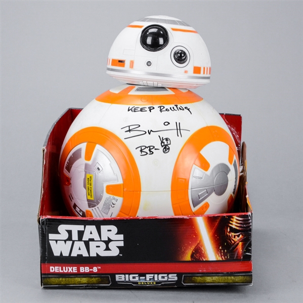 Brian Herring Autographed Star Wars The Force Awakens 18" BB-8 Talking Droid w/ Keep Rolling Inscription