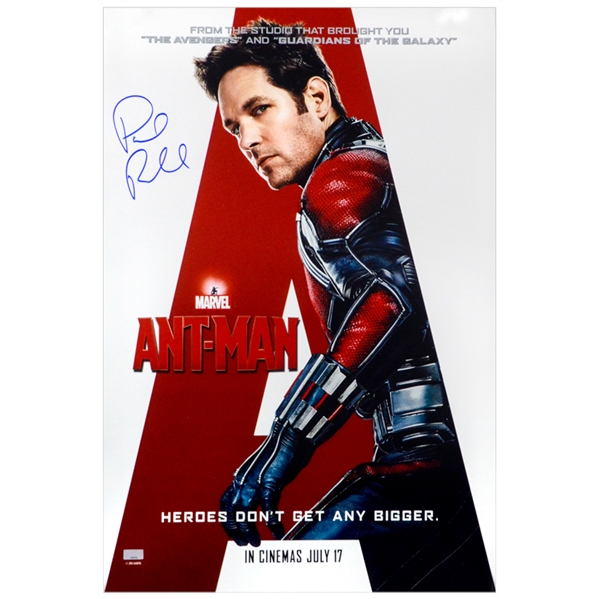 Paul Rudd Autographed 2015 Ant-Man 16×24 Movie Poster * Rare International Style