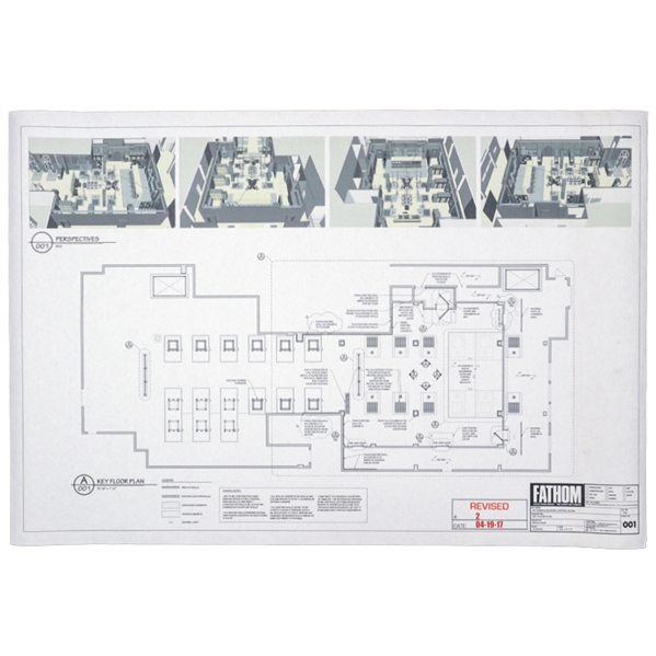 Fathom Godzilla: King of the Monsters Direct from the Set 24.5x36 Schematic- Key Floor Plan 