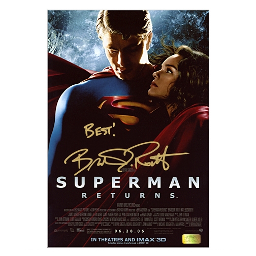 Brandon Routh Autographed 8x12 Superman Returns IMAX Photo