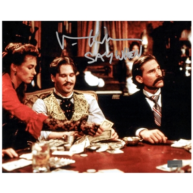 Val Kilmer Autographed 8×10 Tombstone Scene Photo with Say When Inscription