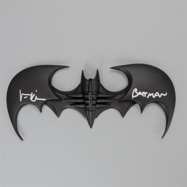 Val Kilmer Autographed Batman Forever Large 10" Batarang