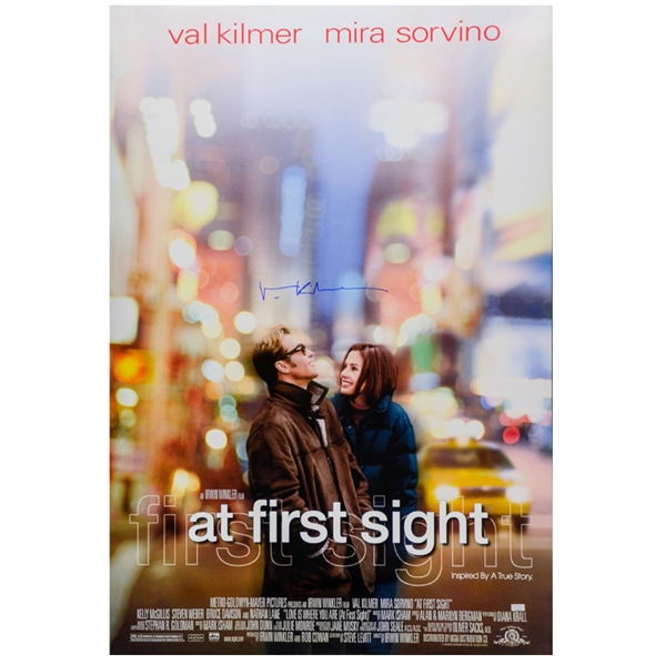 Val Kilmer Autographed 1999 At First Sight Original 27x40 Double-Sided Movie Poster