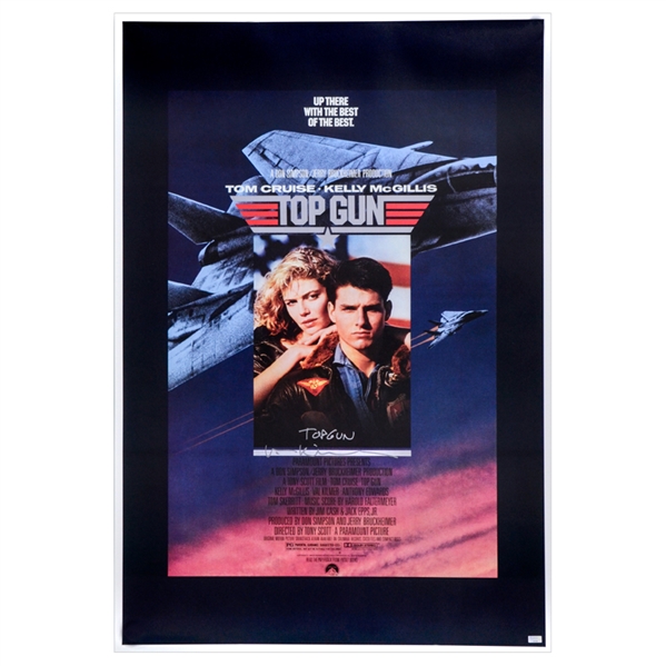 Val Kilmer Autographed 1986 Top Gun 27x40 Single-Sided Movie Poster