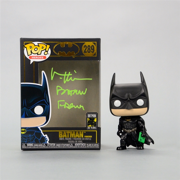Val Kilmer Autographed Batman Forever POP Vinyl #289 with Batman Forever Inscription