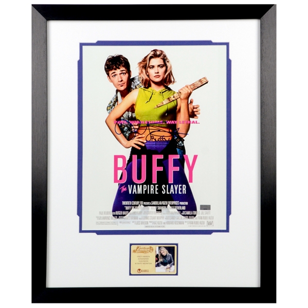 Kristy Swanson Autographed 1992 Buffy the Vampire Slayer 11x14 Framed Poster