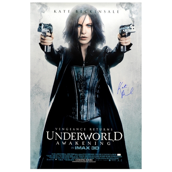  Kate Beckinsale Autographed 2012 Underworld: Awakening Selene Original 27x40 Double-Sided Movie Poster