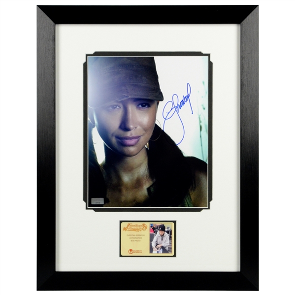 Christian Serratos Autographed The Walking Dead Rosita 8x10 Framed Photo