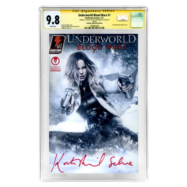 Kate Beckinsale Autographed Underworld Blood Wars #1 CGC Signature Series 9.8 (Mint) Celebrity Authentics Exclusive Variant Cover Comic