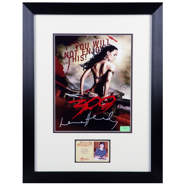 Lena Headey Autographed 300 Queen Gorgo 8x10 Framed Poster