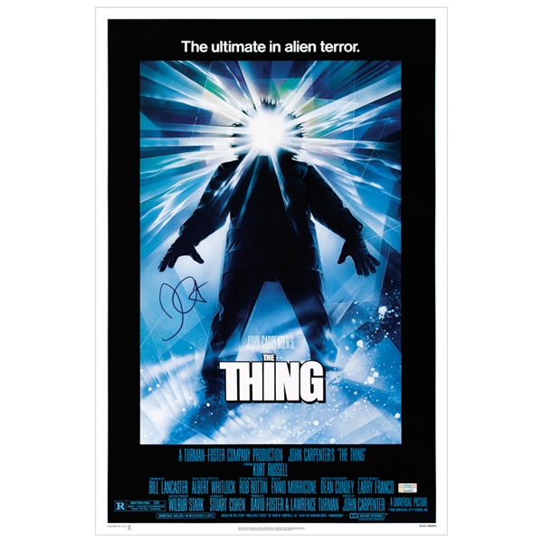 John Carpenter Autographed 1982 The Thing 16x24 Movie Poster