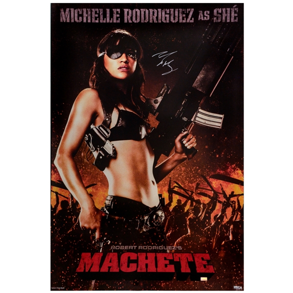 Michelle Rodriguez Autographed 2010 Machete She 24x36 Single-Sided Movie Poster