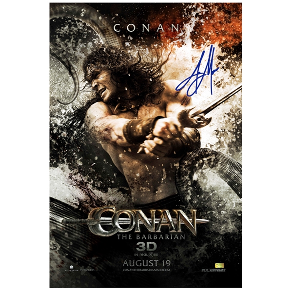 Jason Momoa Autographed 2011 Conan the Barbarian Original 27x40 Double-Sided Movie Poster