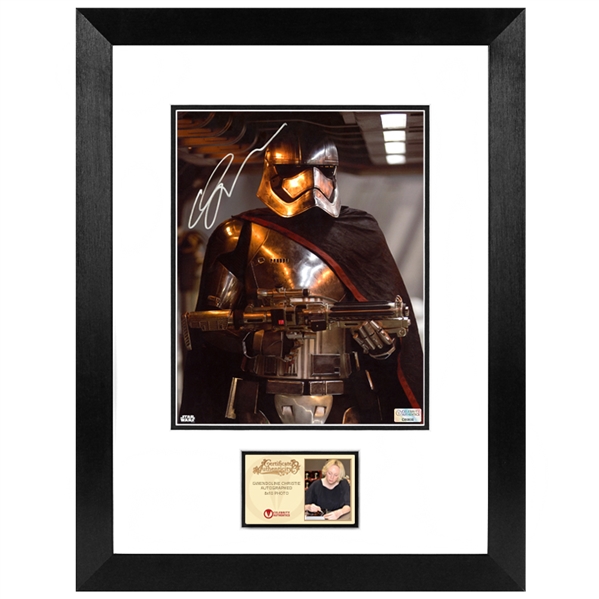 Gwendoline Christie Autographed Star Wars Captain Phasma 8×10 Framed Photo