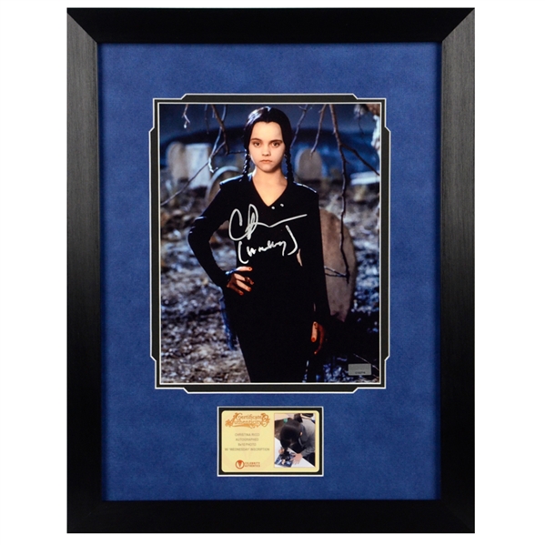 Christina Ricci Autographed The Addams Family Wednesday Addams 8x10 Framed Photo