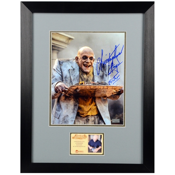 Christopher Lloyd Autographed The Addams Family Uncle Fester 8x10 Framed Photo
