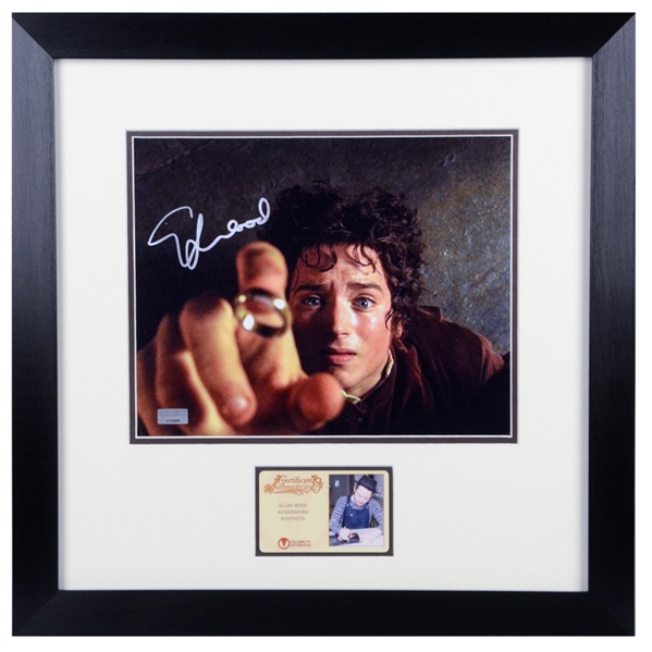 Elijah Wood Autographed The Lord of the Rings Frodo Baggins 8x10 Framed Photo