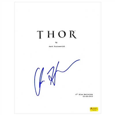 Chris Hemsworth Autographed 2011 Thor Script Cover * LAST ONE!