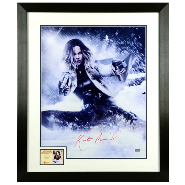 Kate Beckinsale Autographed Underworld: Blood Wars Selene 16x20 Framed Metallic Photo