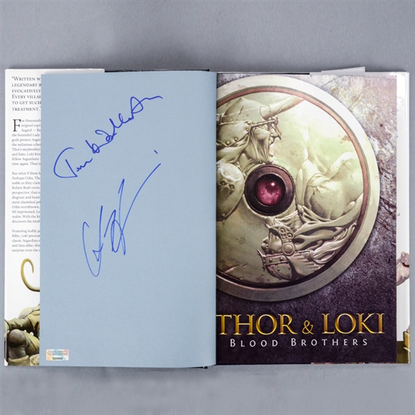 Chris Hemsworth, Tom Hiddleston Autographed Thor & Loki Blood Brothers Hardcover Book
