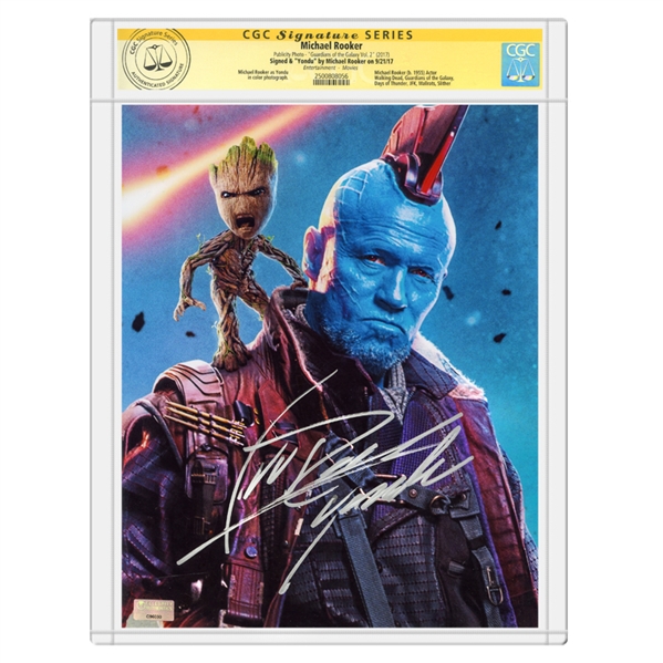 Michael Rooker Autographed Guardians of the Galaxy Vol 2. Yondu 8x10 Photo * CGC Signature Series