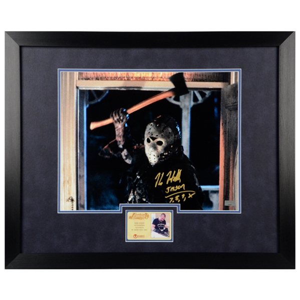 Kane Hodder Autographed Friday the 13th Jason Voorhees 11x14 Framed Photo