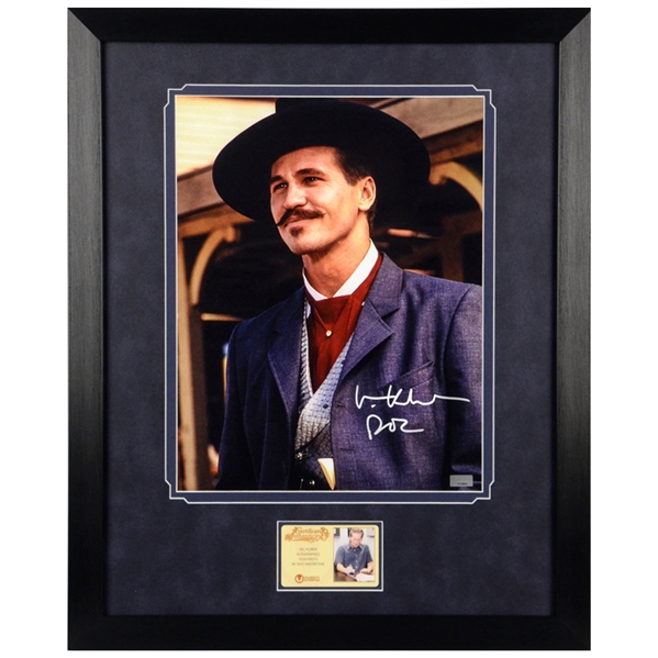 Val Kilmer Autographed Tombstone Doc Holliday OK Corral 11x14 Framed Photo
