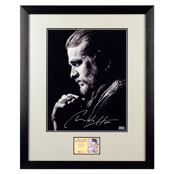 Charlie Hunnam Autographed Sons of Anarchy Jax Teller 11x14 Framed Photo
