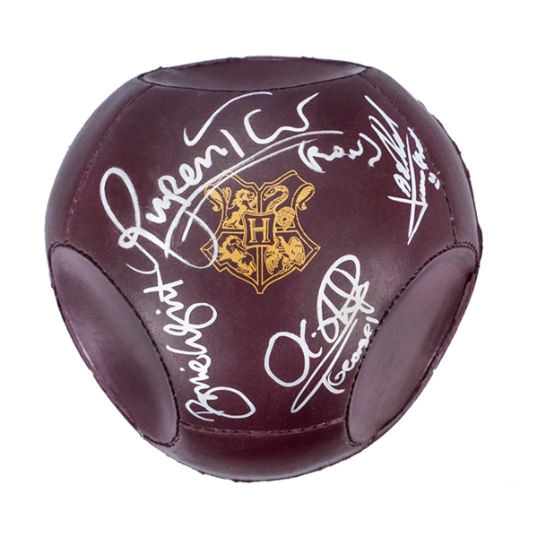 Rupert Grint, Bonnie Wright, James and Oliver Phelps Autographed Harry Potter Quidditch Quaffle Replica Ball