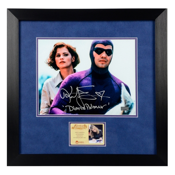 Kristy Swanson Autographed The Phantom Diana Palmer and Phantom 8x10 Framed Photo