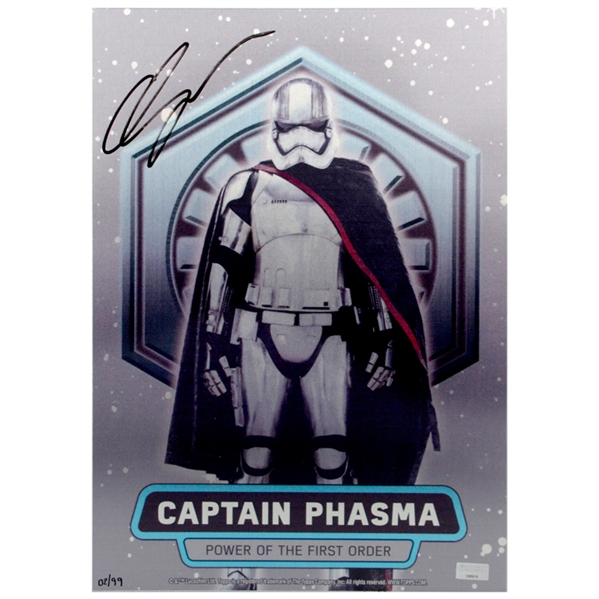 Gwendoline Christie Autographed Topps Chrome Star Wars Captain Phasma 10x14 Metal Sign *Last One!
