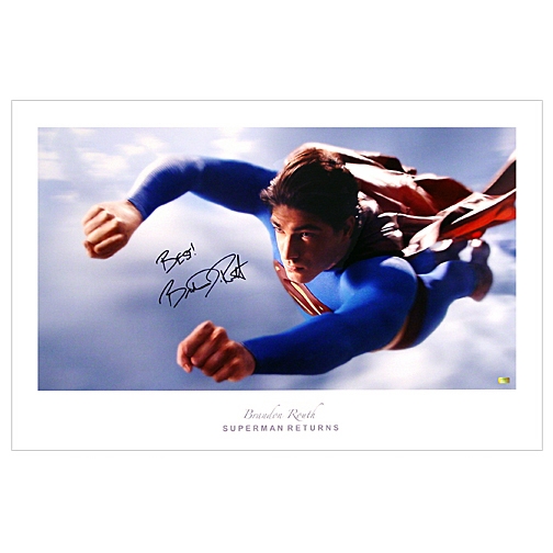 Brandon Routh Autographed Superman Returns Flight 20x30 Fine Art Photo