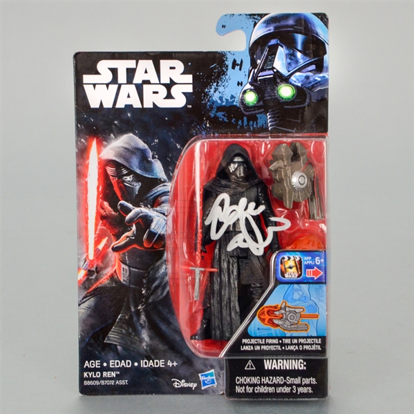 Adam Driver Autographed Star Wars: The Force Awakens Kylo Ren 3.75 Inch Action Figure with Projectile Firing