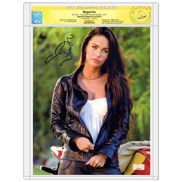 Megan Fox Autographed Transformers Revenge of the Fallen Mikaela 8×10 Photo * CGC Signature Series