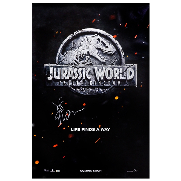 Jeff Goldblum Autographed Jurassic World Fallen Kingdom Original 27x40 Double-Sided Movie Poster