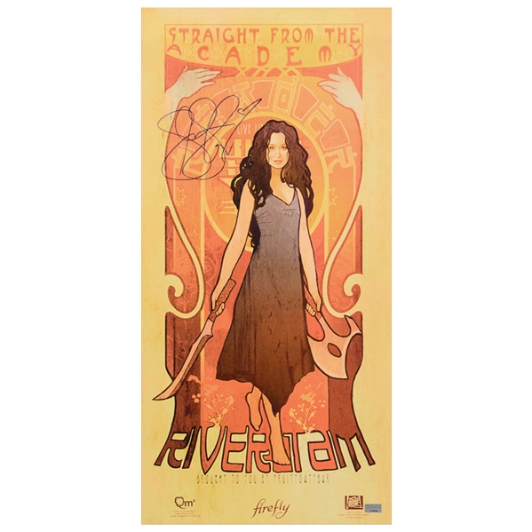 Summer Glau Autographed Firefly River Tam Academy 12x24 Poster