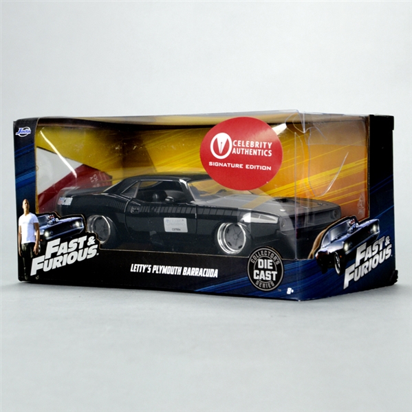 Michelle Rodriguez Autographed Fast & Furious Lettys Plymouth Barracuda 1:24 Scale Die-Cast Car