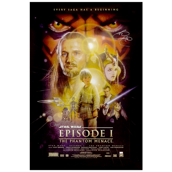 Anthony Daniels, Ray Park Autographed Star Wars: Episode I The Phantom Menace 27x40 Single-Sided Poster