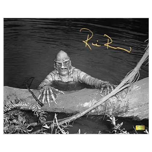 Ricou Browning Autographed Creature from the Black Lagoon Gill Man 8x10 Photo