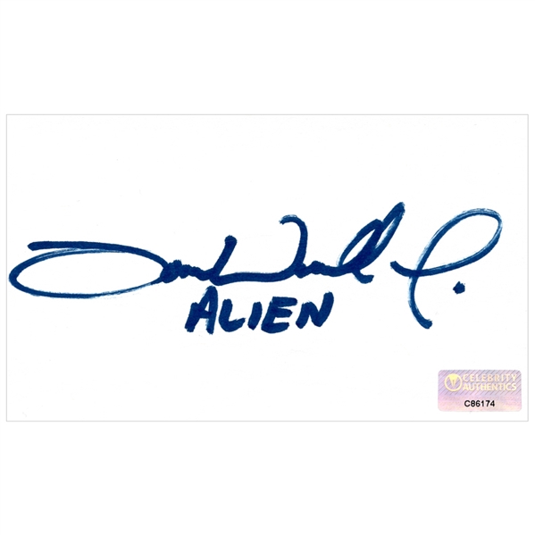 Tom Woodruff Alien vs Predator Autographed 3"x5" Index Card