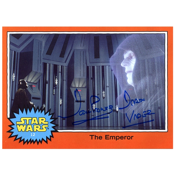 David Prowse Autographed Star Wars The Emperor 5x7 Trading Card