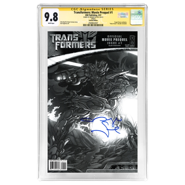 Megan Fox Autographed Transformers: Movie Official Prequel #1 * Rare Target Exclusive CGC SS 9.8