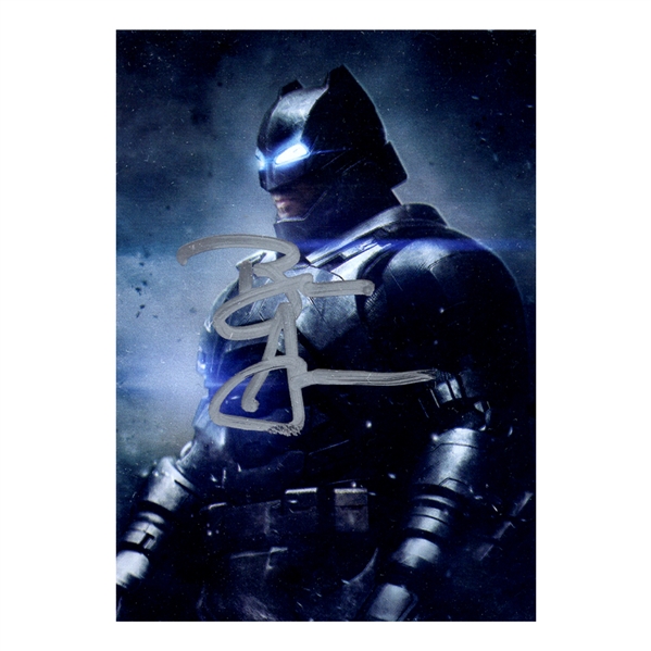 Ben Affleck Autographed Batman vs Superman Dawn of Justice Batman Trading Card