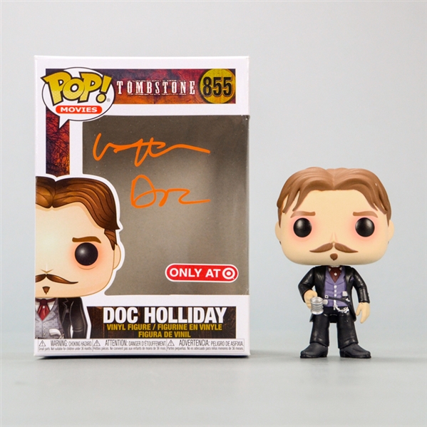 Val Kilmer Autographed Target Exclusive Tombstone Doc Holliday POP Vinyl Figure #855 with Doc Inscription