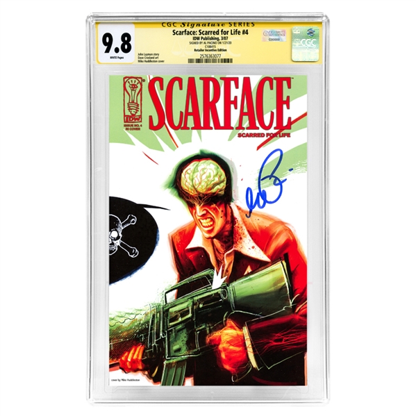 Al Pacino Autographed 2007 Scarface: Scarred for Life #4 CGC SS 9.8 * Retailer Incentive Edition (mint)